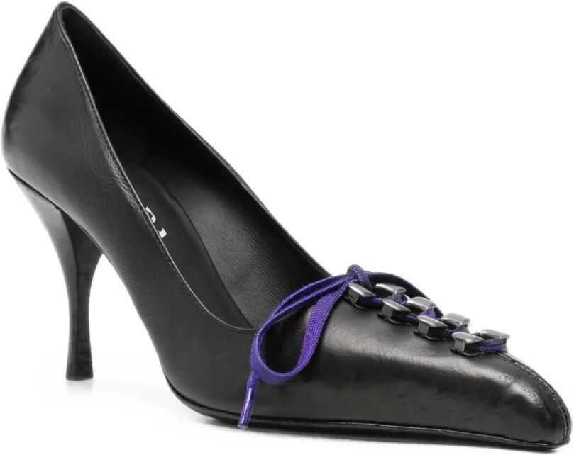 Prada Leren pumps Zwart - Foto 3