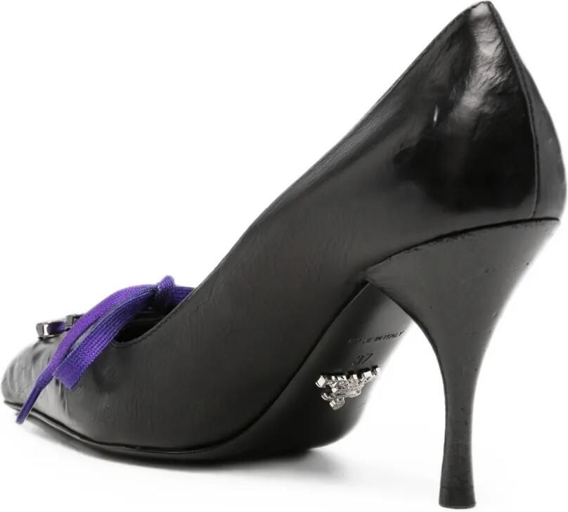 Prada Leren pumps Zwart - Foto 2