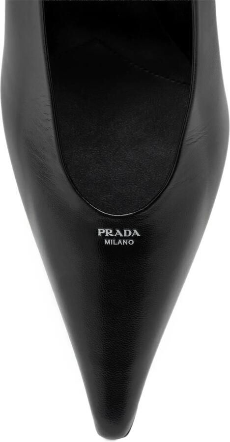 Prada Leren pumps Zwart - Foto 4
