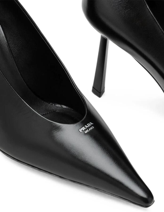 Prada Leren pumps Zwart - Foto 2