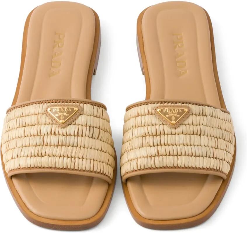 Prada Leren sandalen Beige - Foto 2
