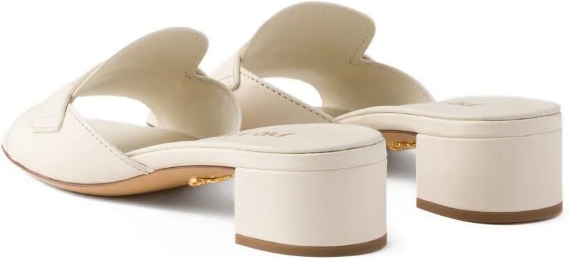 Prada Leren sandalen Beige - Foto 4