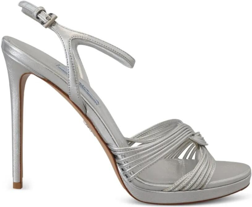 Prada Leren sandalen Metallic
