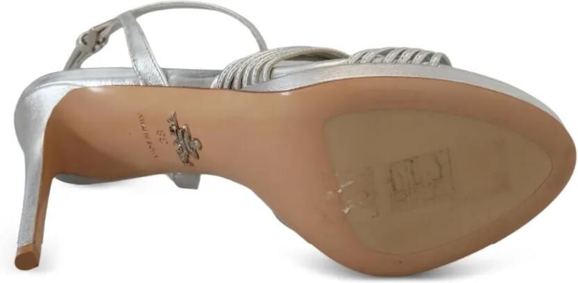 Prada Leren sandalen Metallic - Foto 5