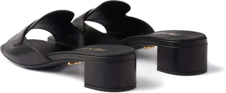 Prada Leren sandalen Zwart - Foto 4
