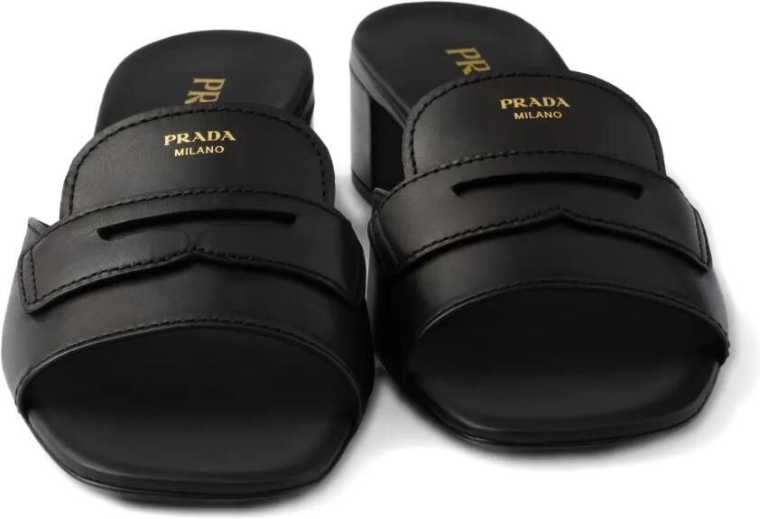 Prada Leren sandalen Zwart - Foto 3