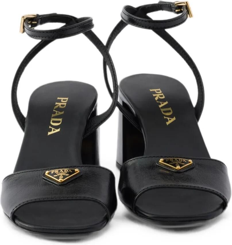 Prada Leren sandalen Zwart - Foto 2