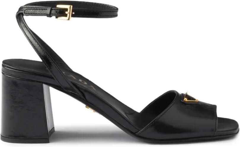 Prada Leren sandalen Zwart - Foto 5