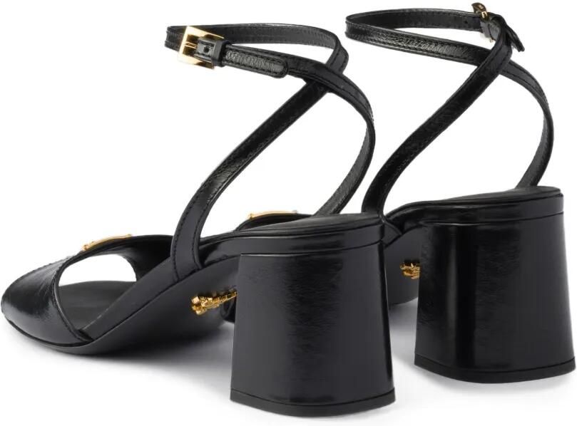 Prada Leren sandalen Zwart - Foto 4