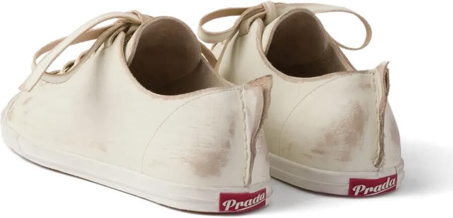 Prada Leren sneakers Beige - Foto 3