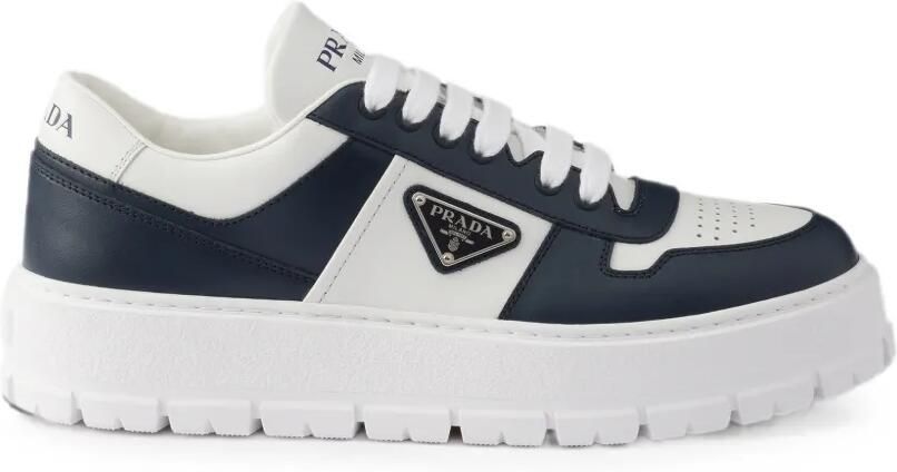 Prada Leren sneakers Blauw