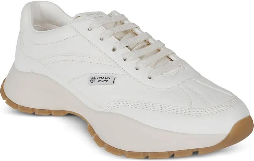 Prada Sneakers met logopatch Beige - Foto 2