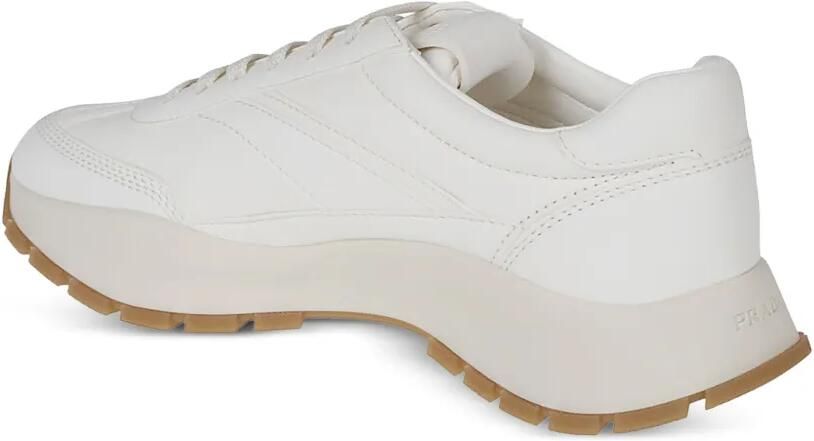 Prada Sneakers met logopatch Beige - Foto 3