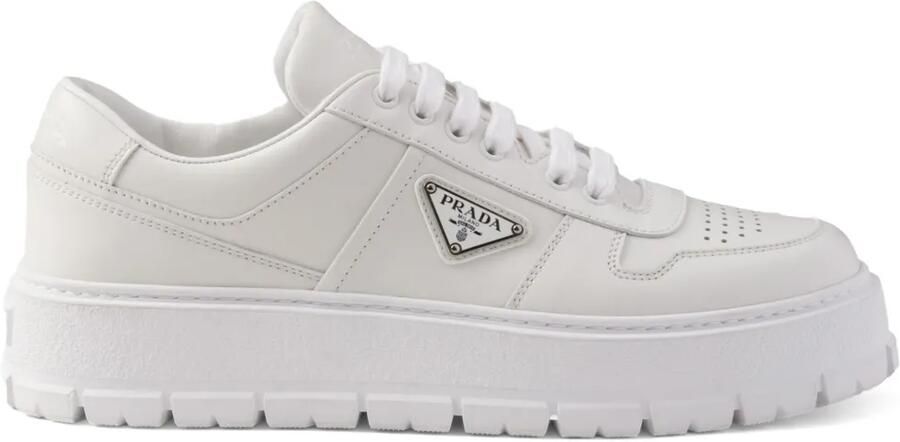 Prada Leren sneakers Wit