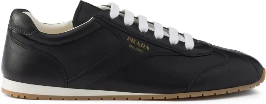 Prada Leren sneakers Zwart