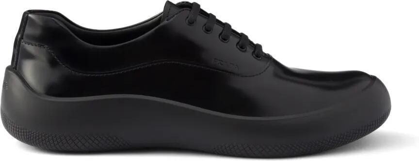 Prada Leren sneakers Zwart