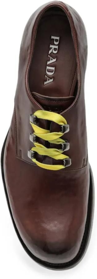 Prada Derby veterschoenen Bruin - Foto 5