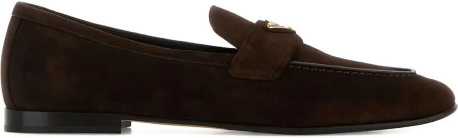 Prada Loafers met logo F0003 MORO