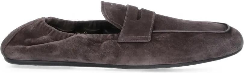Prada Loafers met logoprint Bruin