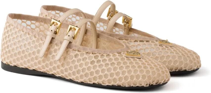 Prada Mesh ballerina's Beige - Foto 5