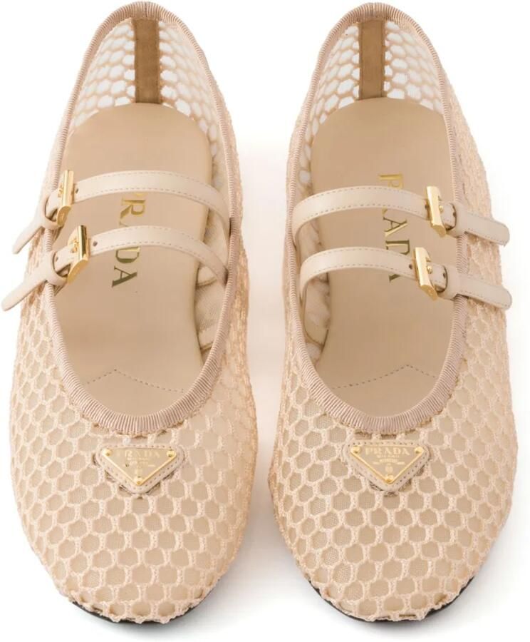 Prada Mesh ballerina's Beige - Foto 2