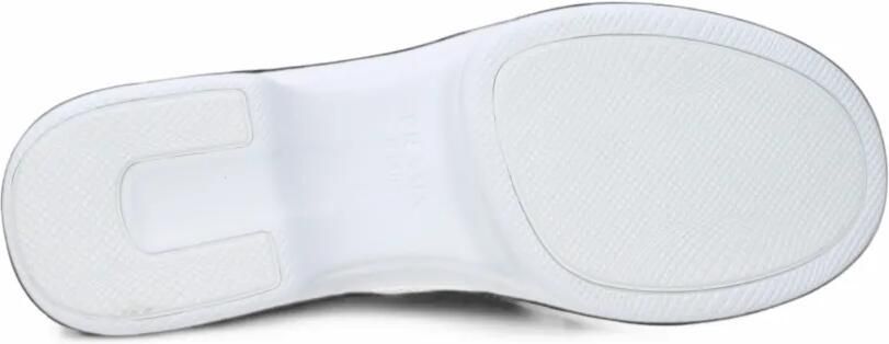 Prada mesh-panelled logo-plaque sneakers Wit - Foto 5