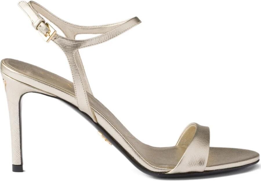 Prada Metallic sandalen Goud