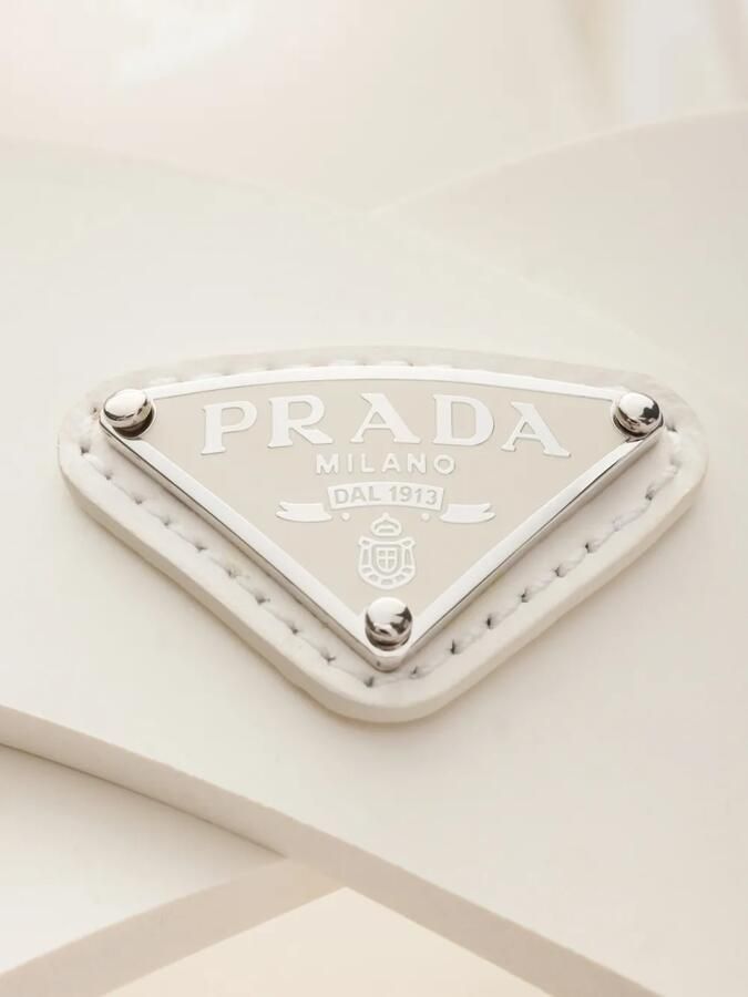 Prada Monolith sandalen met gesp Wit - Foto 3