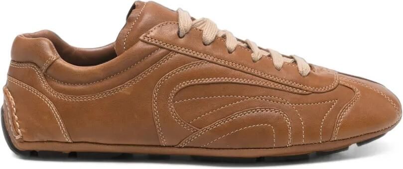 Prada Montecarlo leather sneakers Bruin