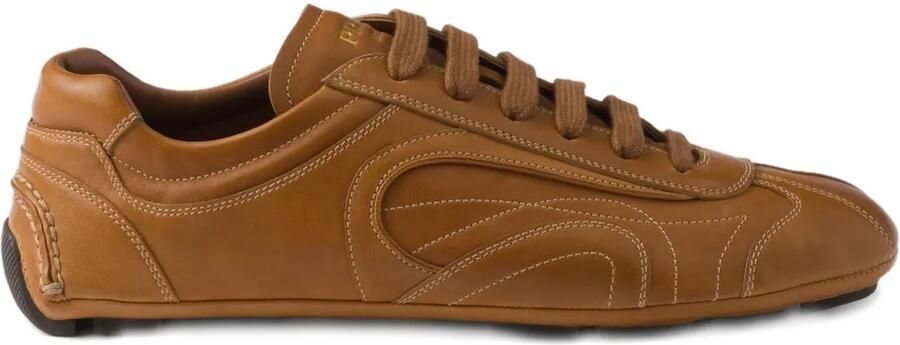 Prada Montecarlo Re-Edition 2005 leren sneakers Bruin