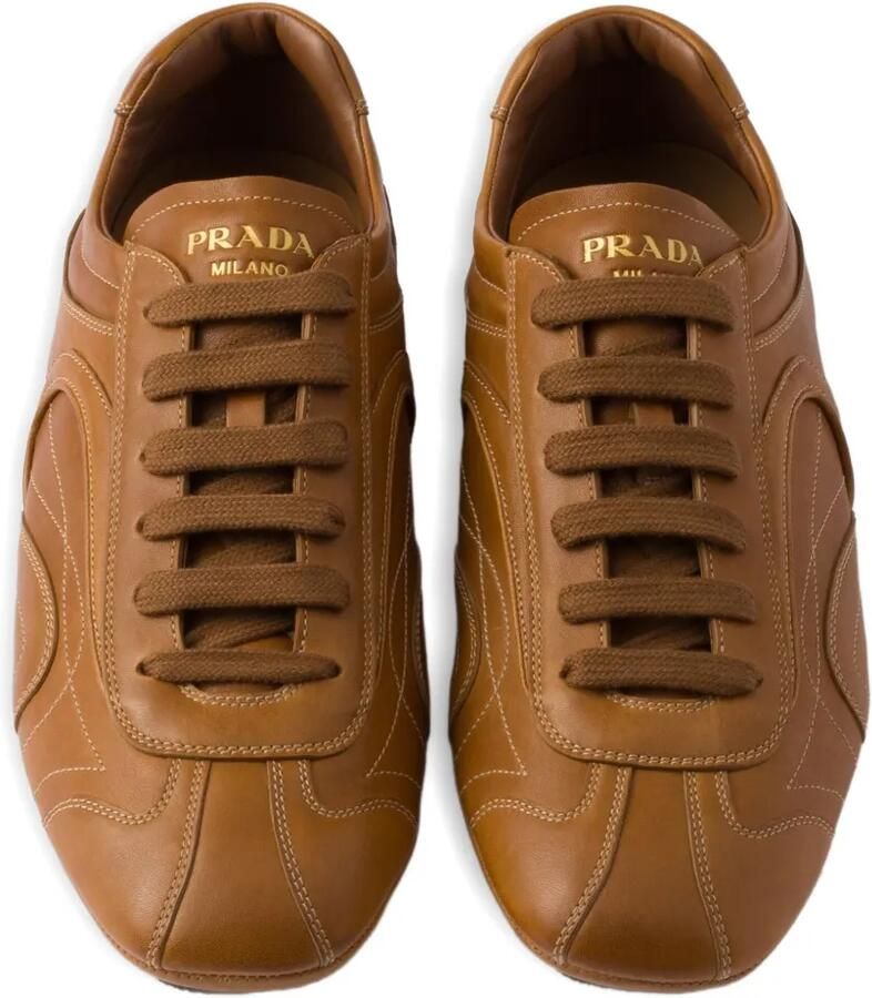 Prada Montecarlo Re-Edition 2005 leren sneakers Bruin - Foto 2