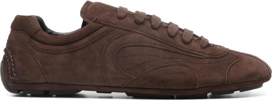 Prada Montecarlo Re-Edition 2005 suède sneakers Bruin