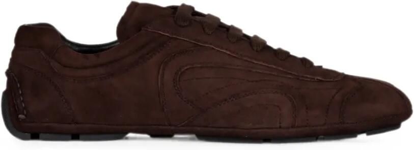 Prada Montecarlo Re-Edition 2005 suède sneakers Bruin