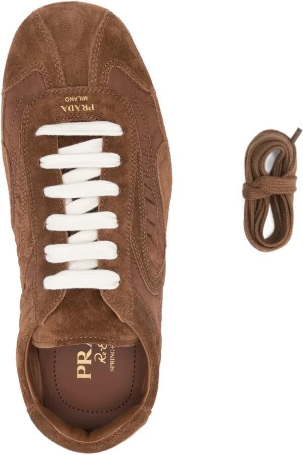 Prada Montecarlo sneakers Bruin - Foto 3