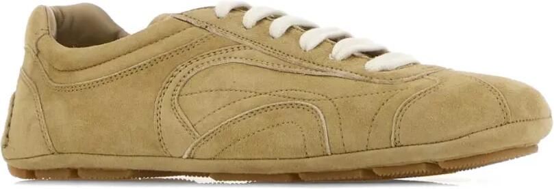 Prada Montecarlo suède low-top sneakers Beige - Foto 2