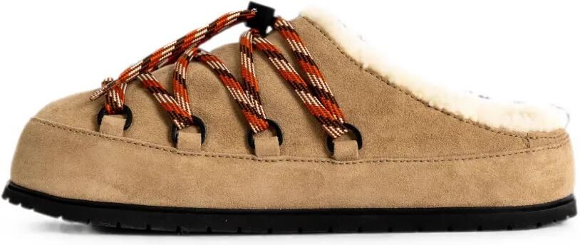Prada Muiltjes met lammy voering Beige