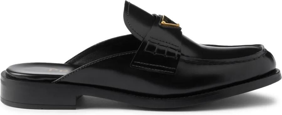Prada Muiltjes van geborsteld leer Zwart