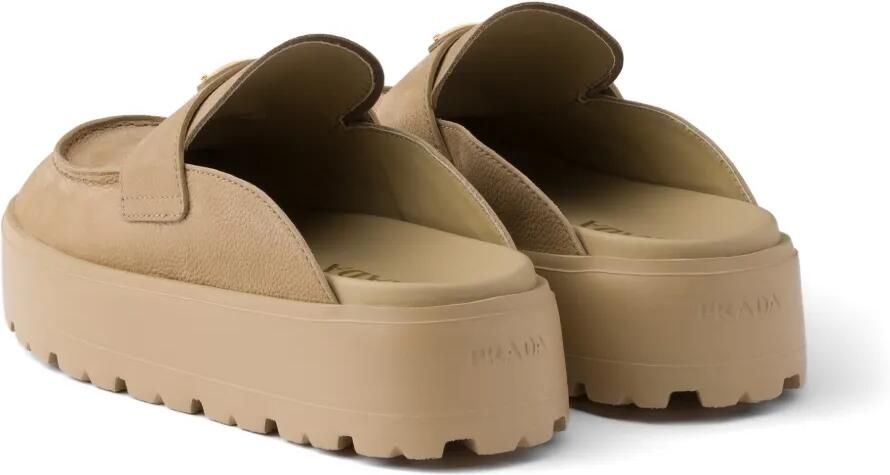 Prada Nubuck muiltjes Beige - Foto 4