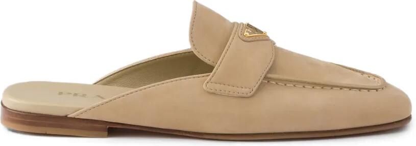 Prada Nubuck muiltjes Beige