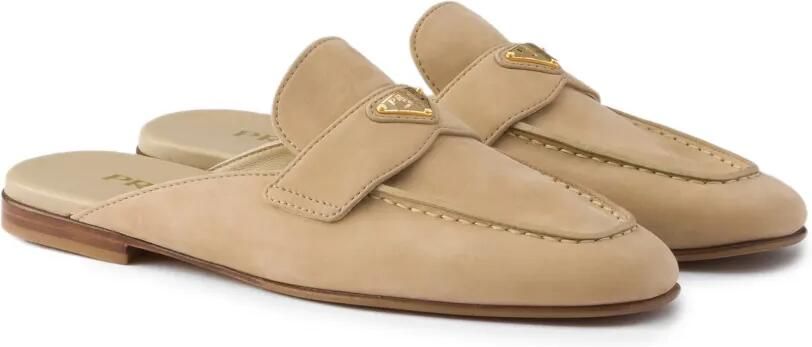 Prada Nubuck muiltjes Beige - Foto 5