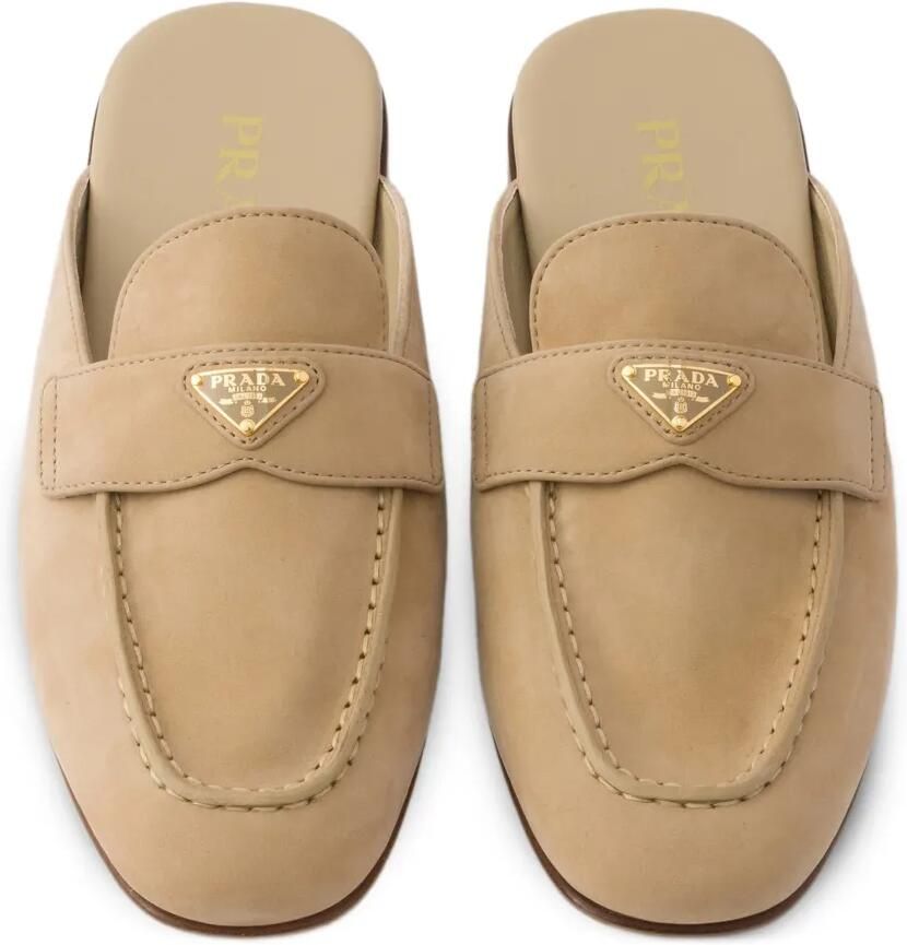 Prada Nubuck muiltjes Beige - Foto 2