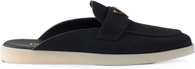 Prada Nubuck muiltjes Blauw