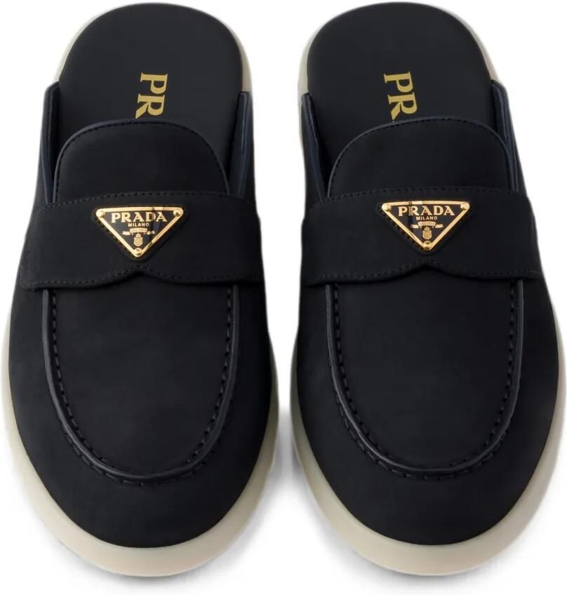 Prada Nubuck muiltjes Blauw - Foto 2