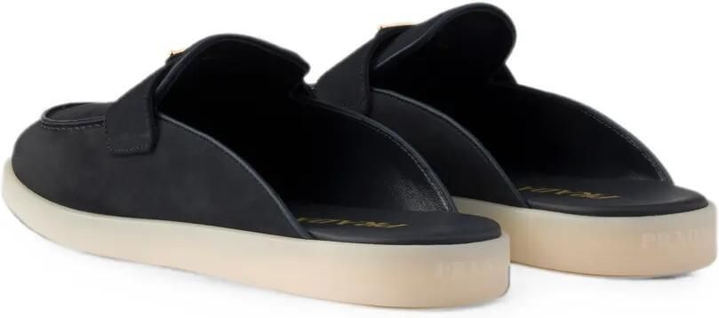 Prada Nubuck muiltjes Blauw - Foto 4
