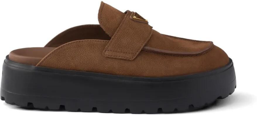 Prada Nubuck muiltjes Bruin