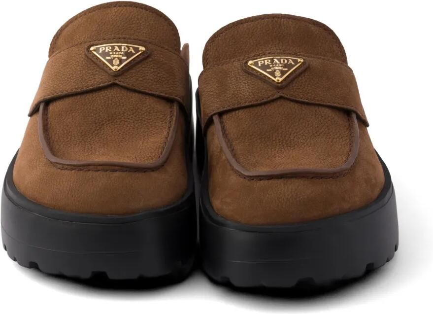 Prada Nubuck muiltjes Bruin - Foto 3