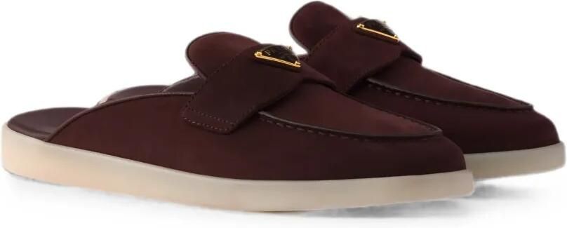 Prada Nubuck muiltjes Bruin - Foto 4