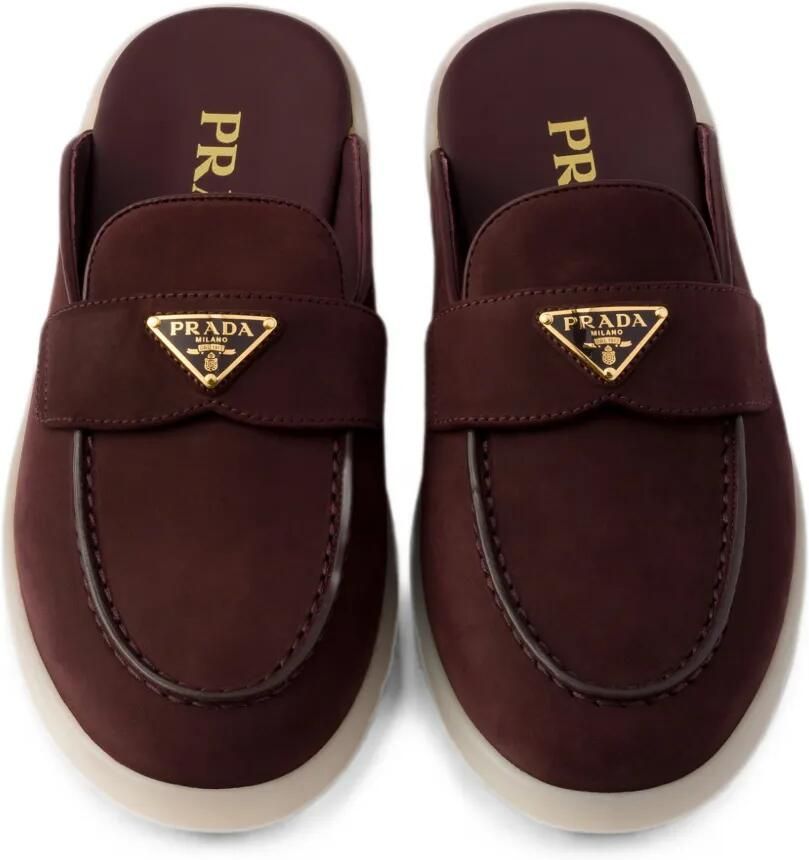 Prada Nubuck muiltjes Bruin - Foto 2