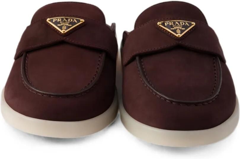 Prada Nubuck muiltjes Bruin - Foto 3