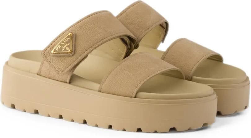 Prada Nubuck slippers Beige - Foto 5